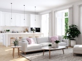 Jak zařídit obývací pokoj s kuchyní trendy a stylově? 